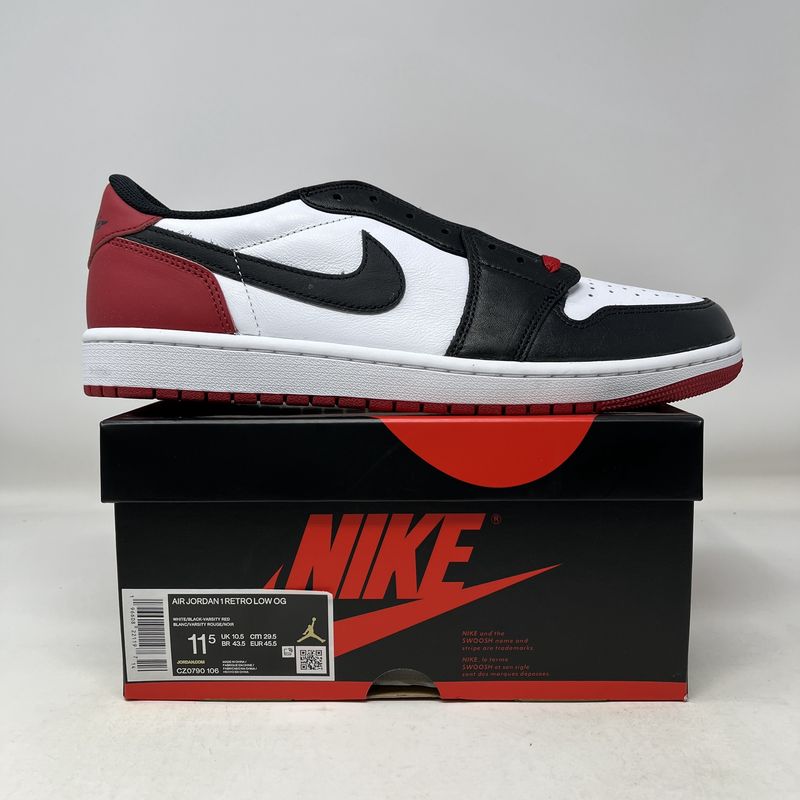 Jordan 1 Retro Low OG Black Toe (2023)