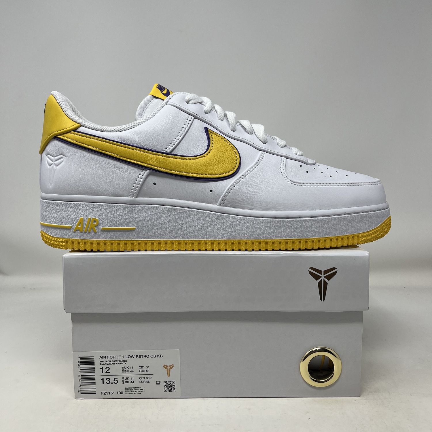 Nike Air Force 1 Low Retro QS Kobe Bryant Lakers Home