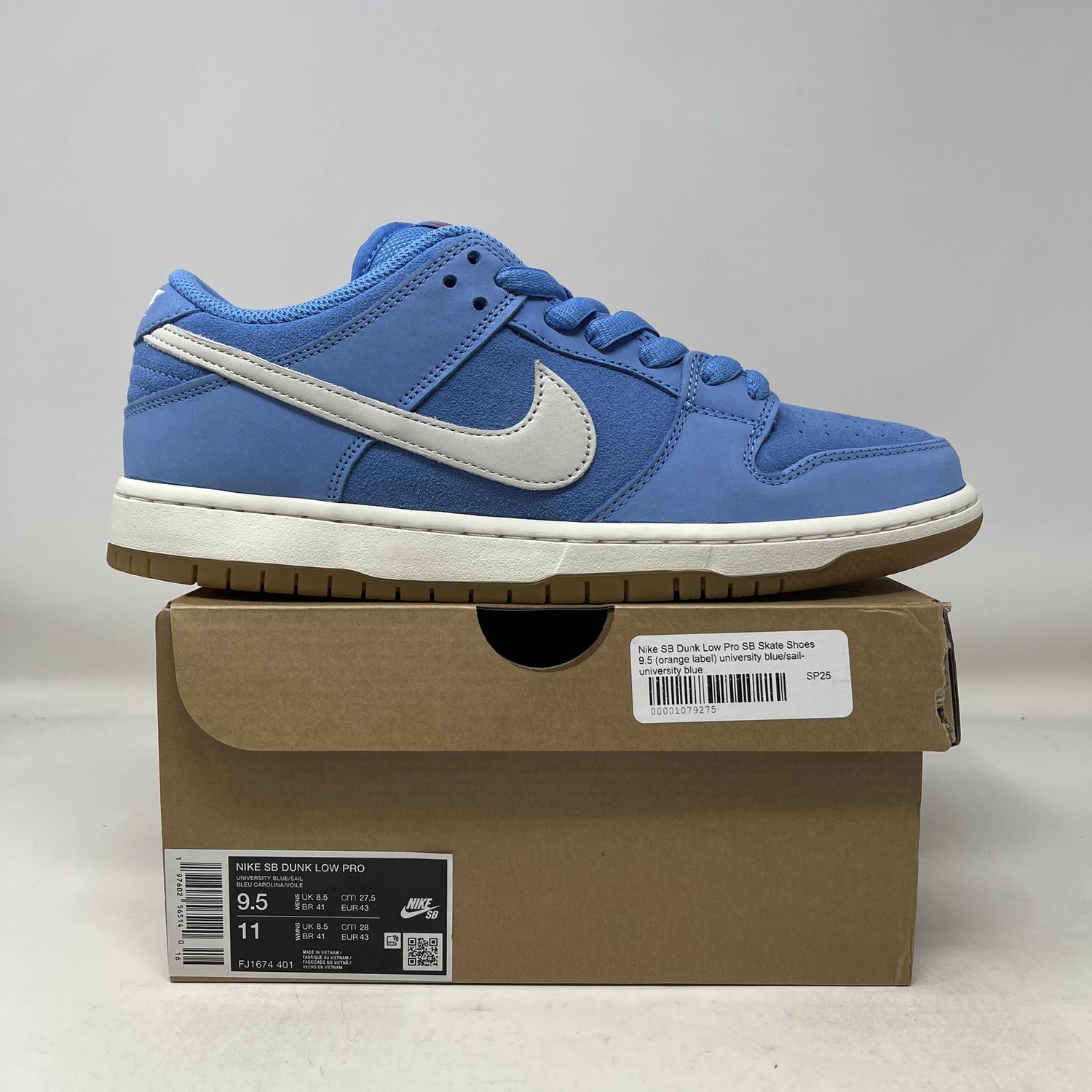 Nike SB Dunk Low Pro University Blue Gum