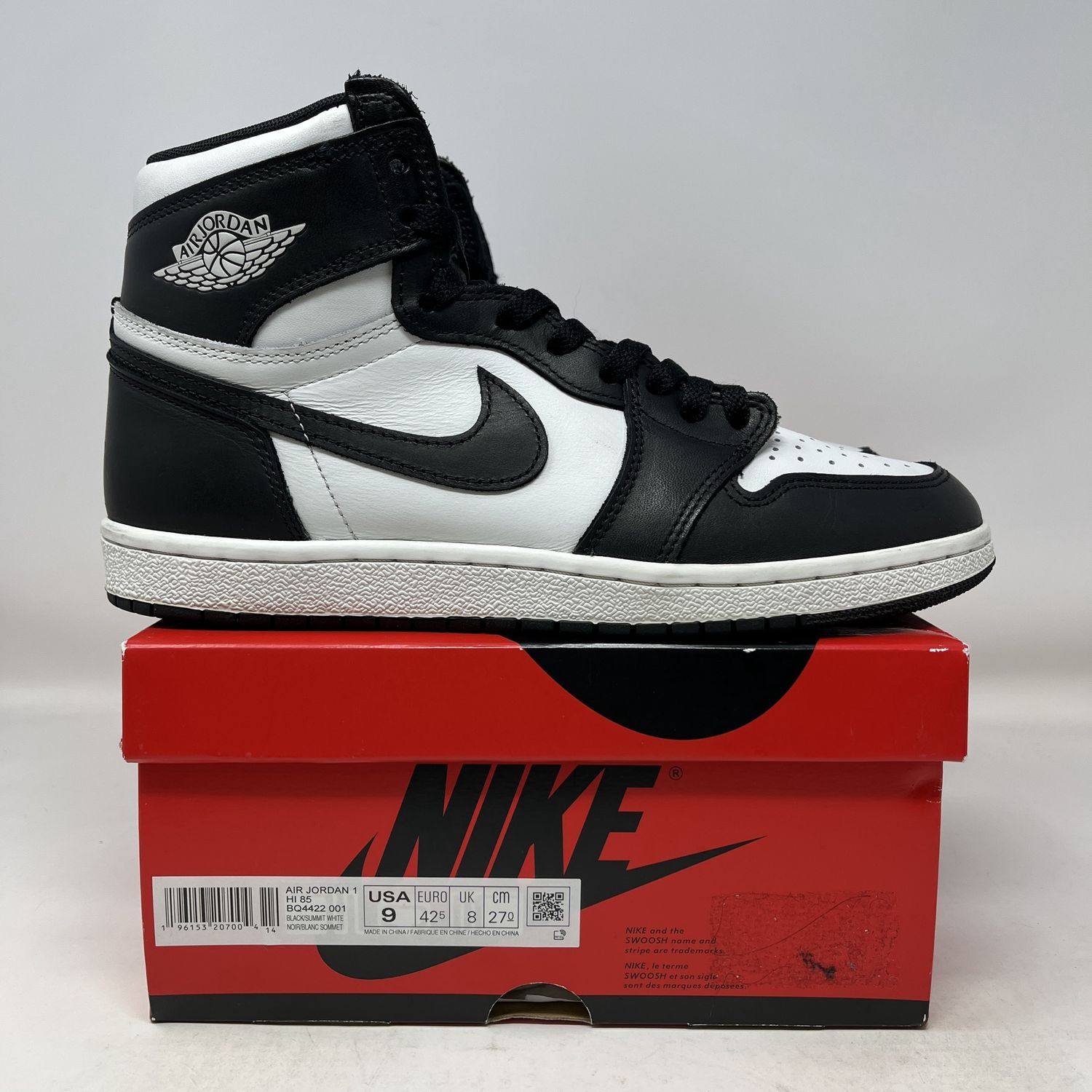 Jordan 1 Retro High &#39;85 Black White (2023) Used