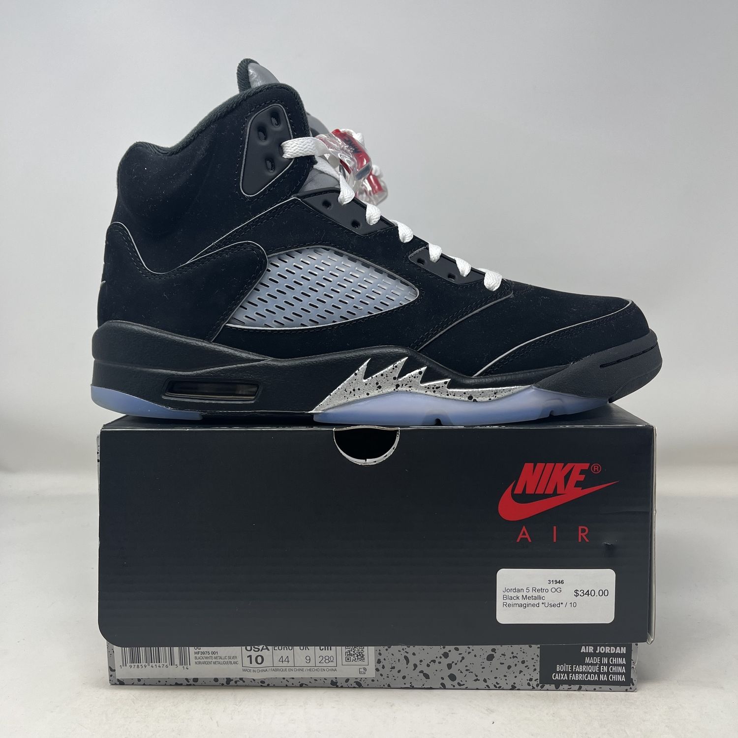 Jordan 5 Retro OG Black Metallic Reimagined *Used*