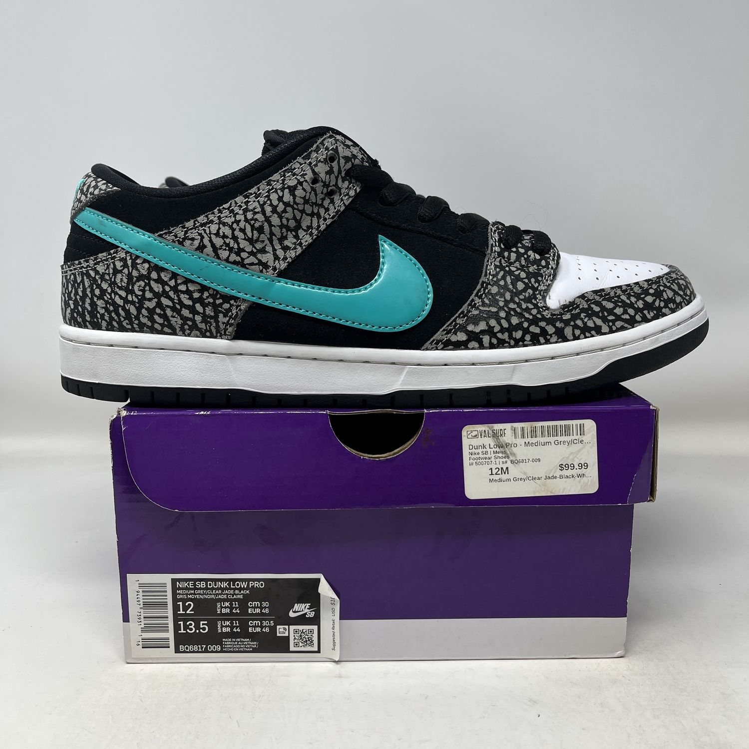 Nike SB Dunk Low atmos Elephant Used