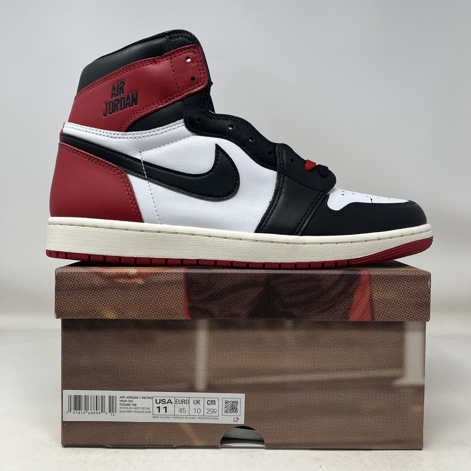 Jordan 1 Retro High OG Black Toe Reimagined