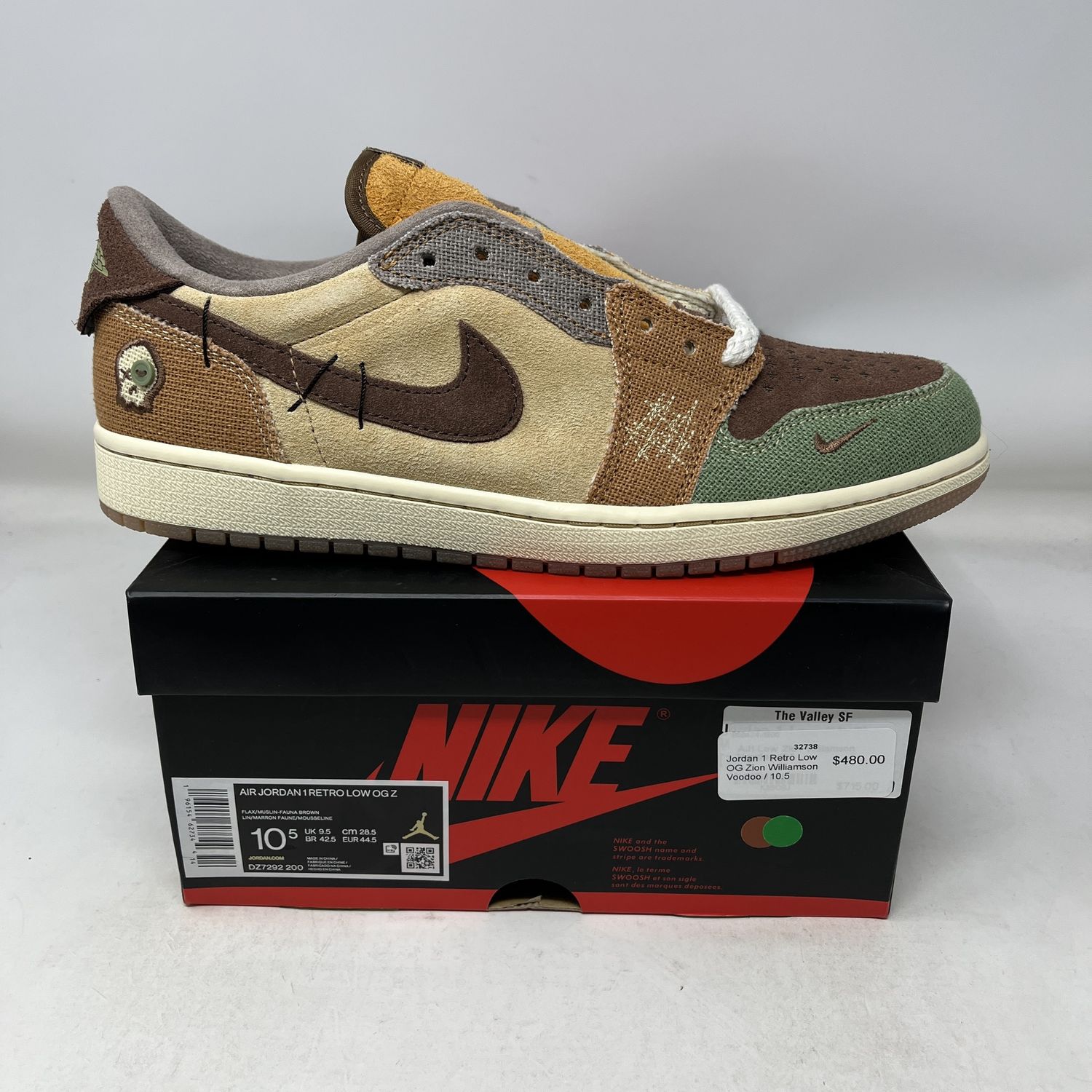 Jordan 1 Retro Low OG Zion Williamson Voodoo
