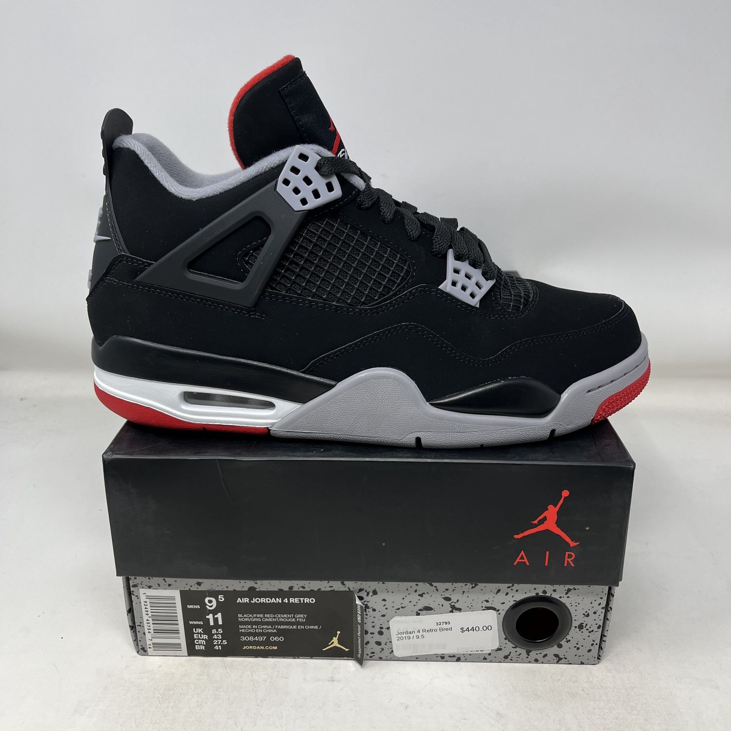 Jordan 4 Retro Bred 2019