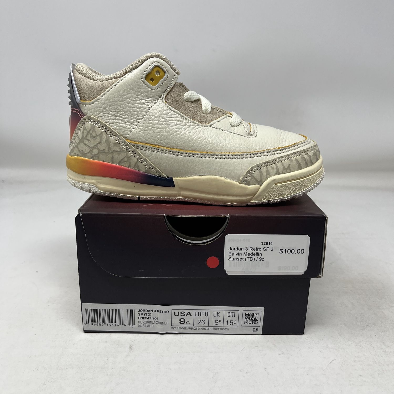 Jordan 3 Retro SP J Balvin Medellín Sunset (TD)