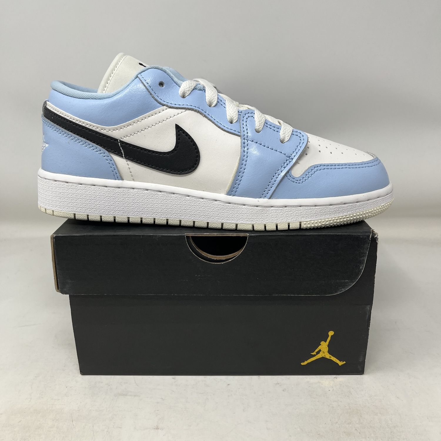 Jordan 1 Low Ice Blue Black (GS)