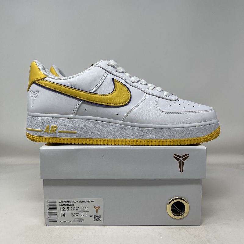 Nike Air Force 1 Low Retro QS Kobe Bryant Lakers Home Used