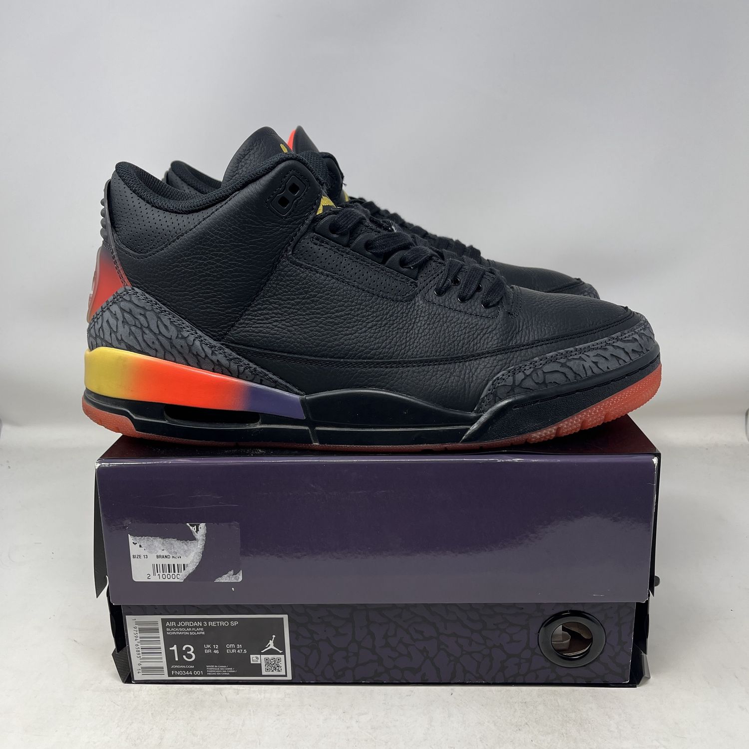 Jordan 3 Retro J Balvin Rio Used