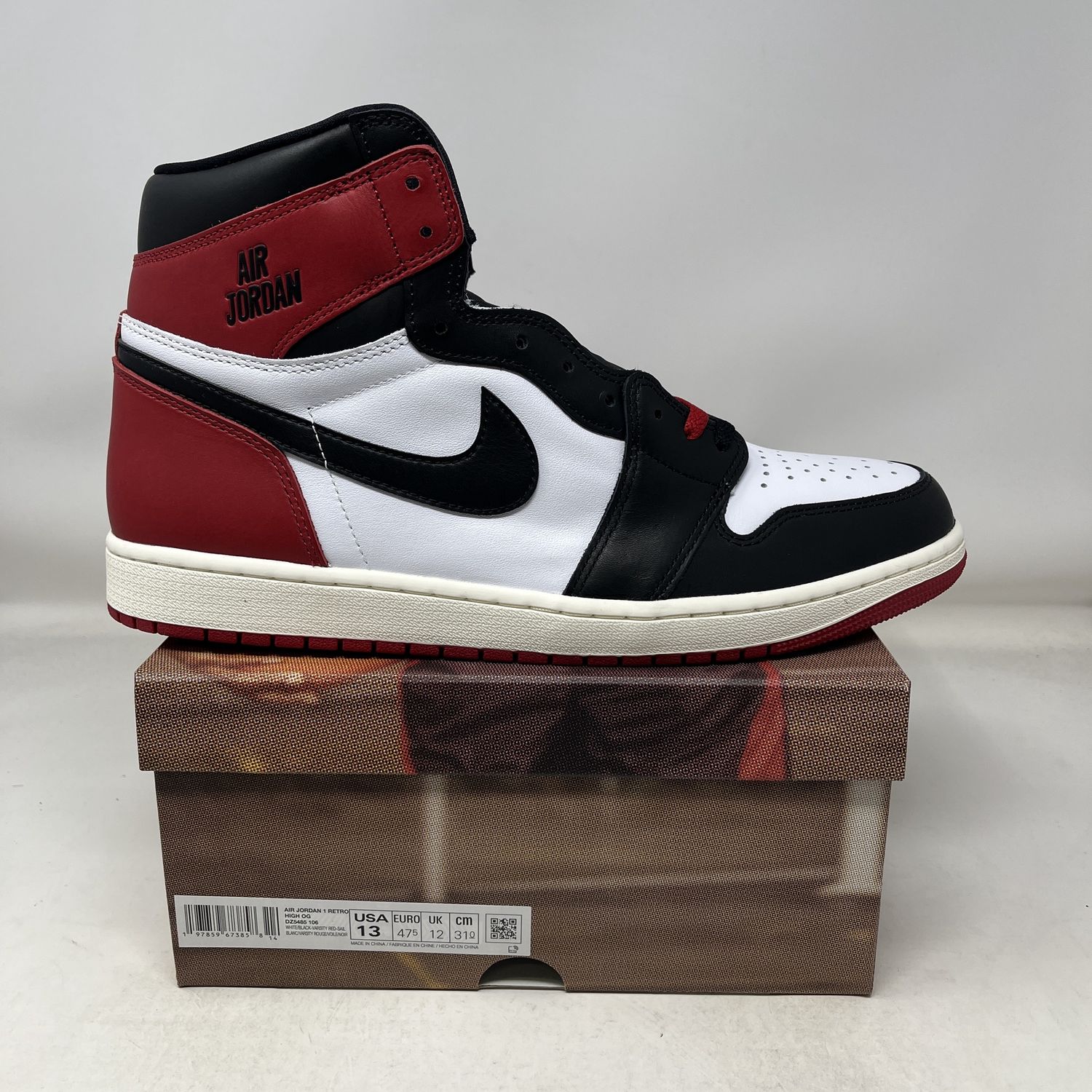 Jordan 1 Retro High OG Black Toe Reimagined