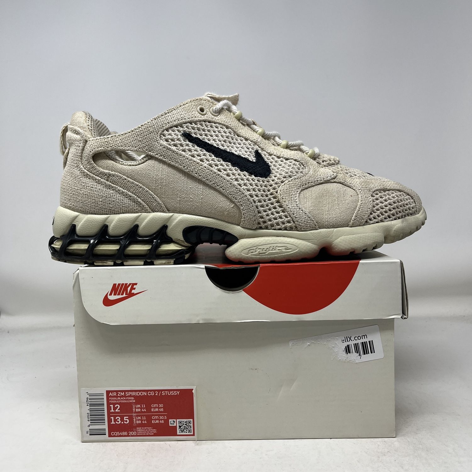 Nike Air Zoom Spiridon Cage 2 Stussy Fossil Used