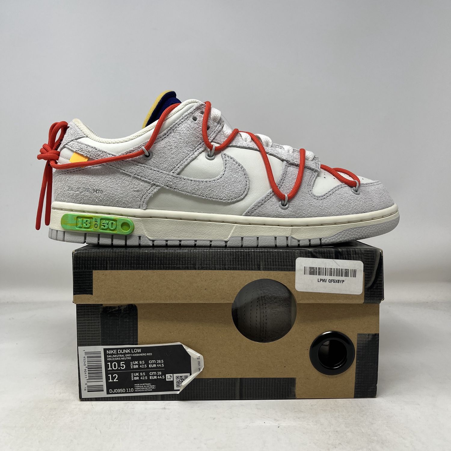 Nike Dunk Low Off-White Lot 13