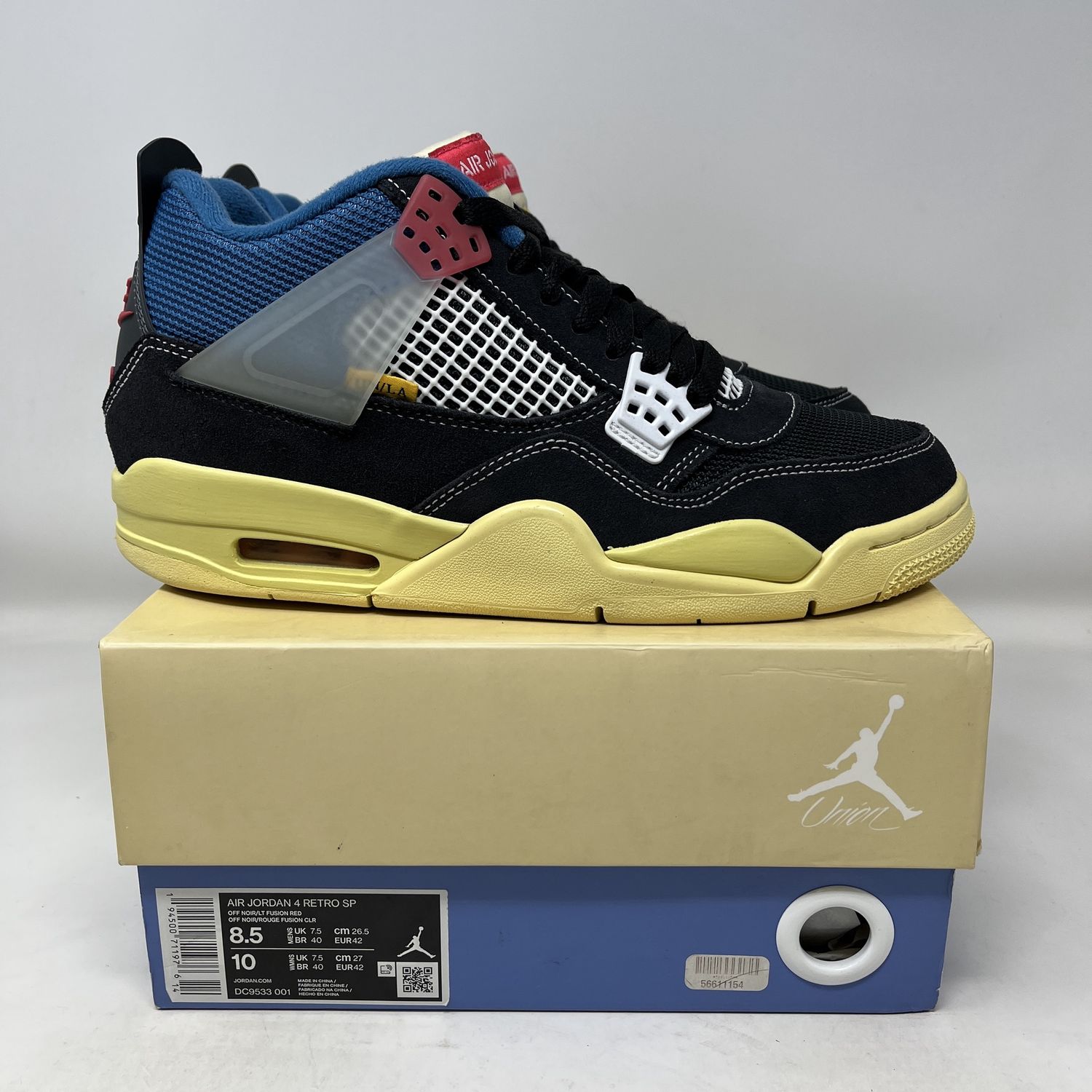 Jordan 4 Retro Union Off Noir Used