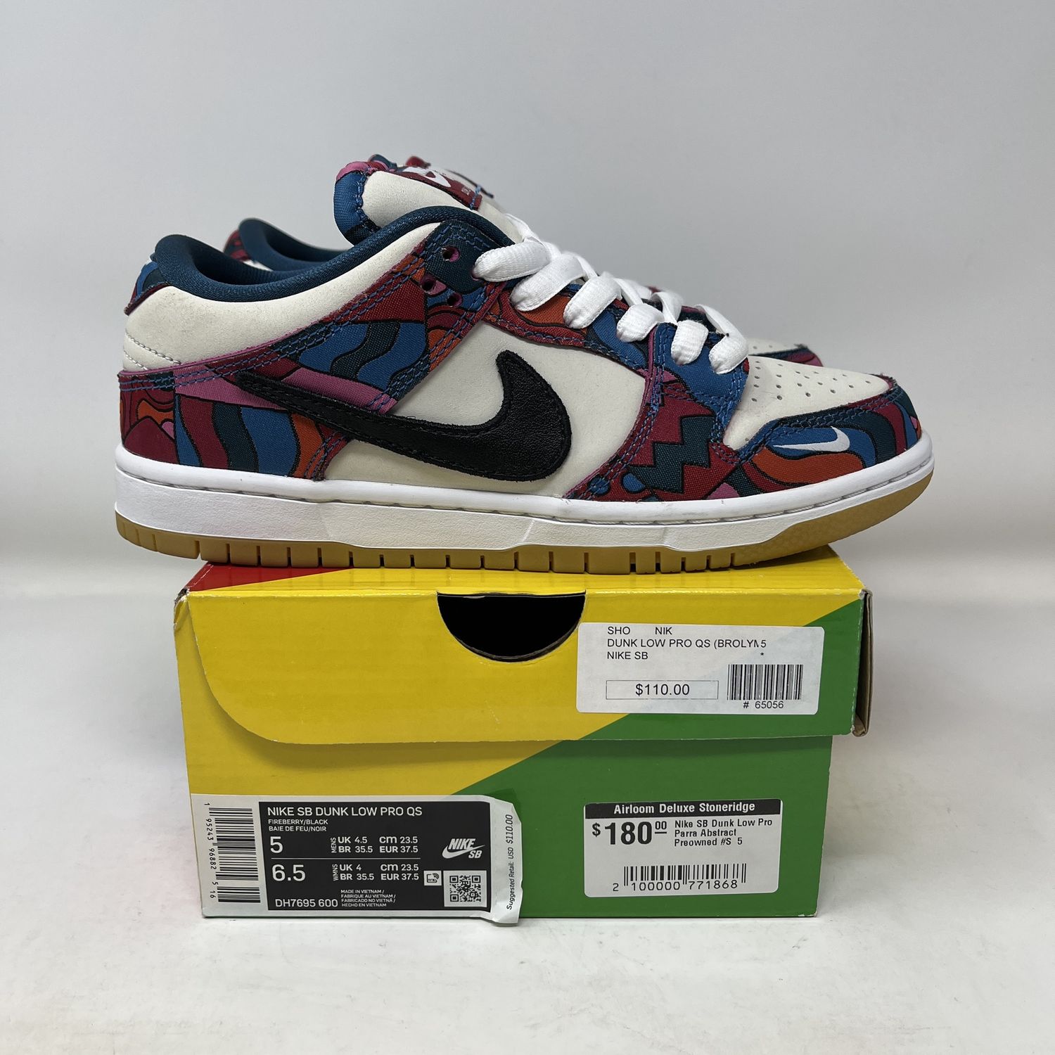 Nike SB Dunk Low Pro Parra Abstract Art (2021) Used