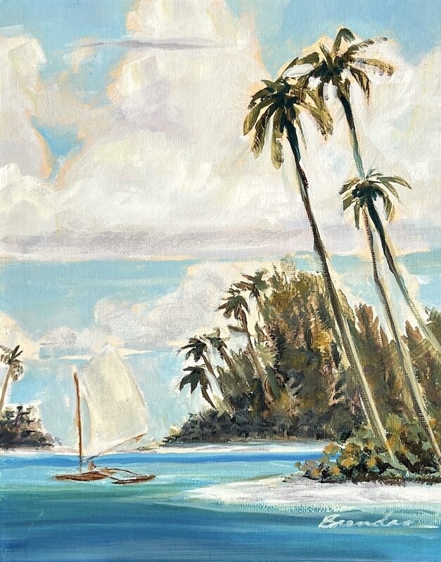 Original-Outrigger 8x10 Oil on panel unframed