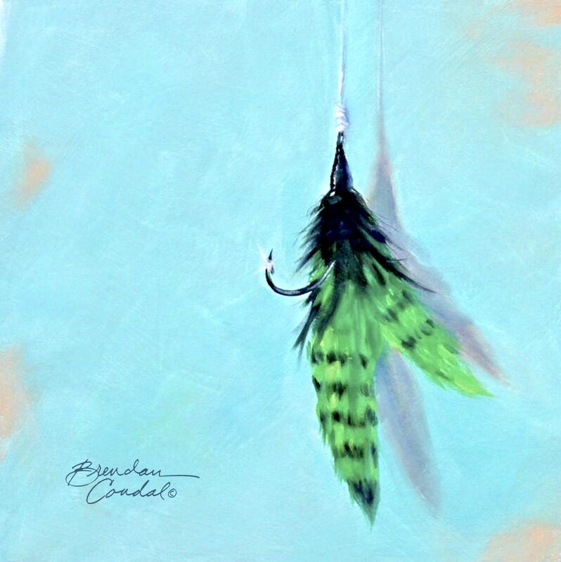 Original-Green Fly. 8x10 oil on panel unframed