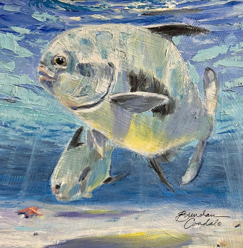 Permit Pair 8x8 opil on panel