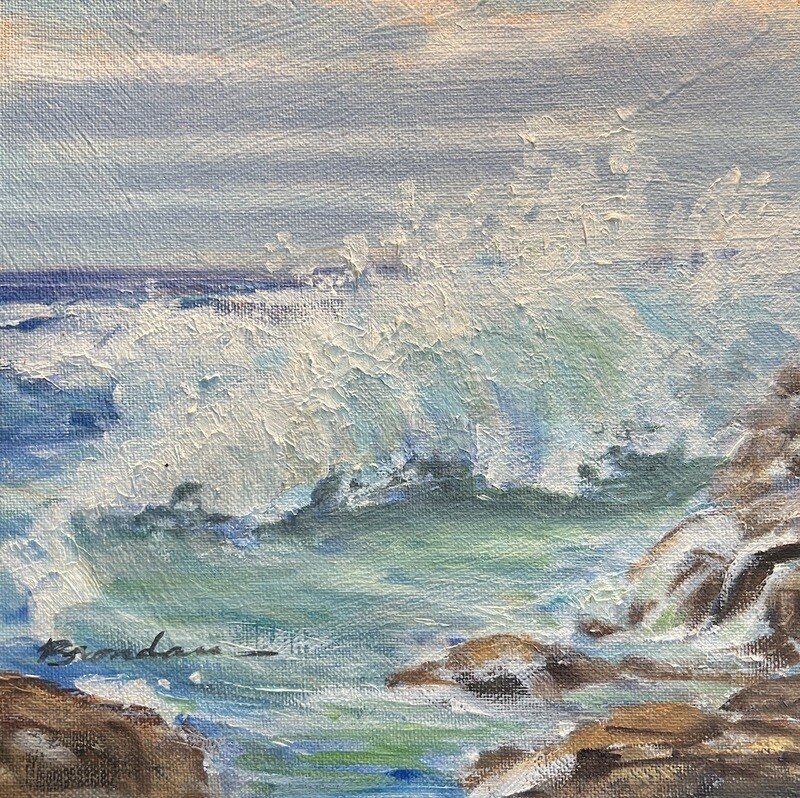 North Jetty 8x8 oil on Panel