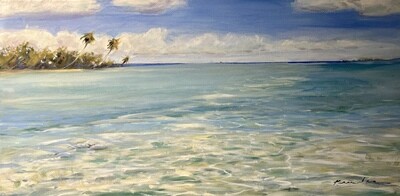 Bahama Shoal 12 x 24 Oil on Canvas