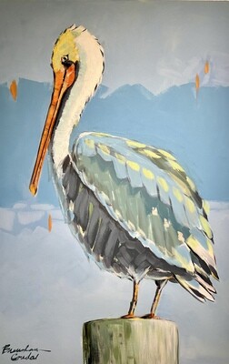 Pelican Pete! 24x36 acrylic on canvas.