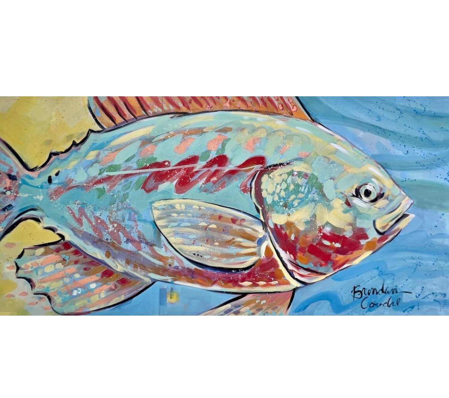 Fishy Fishy! 24x48 Acrylic on Canvas