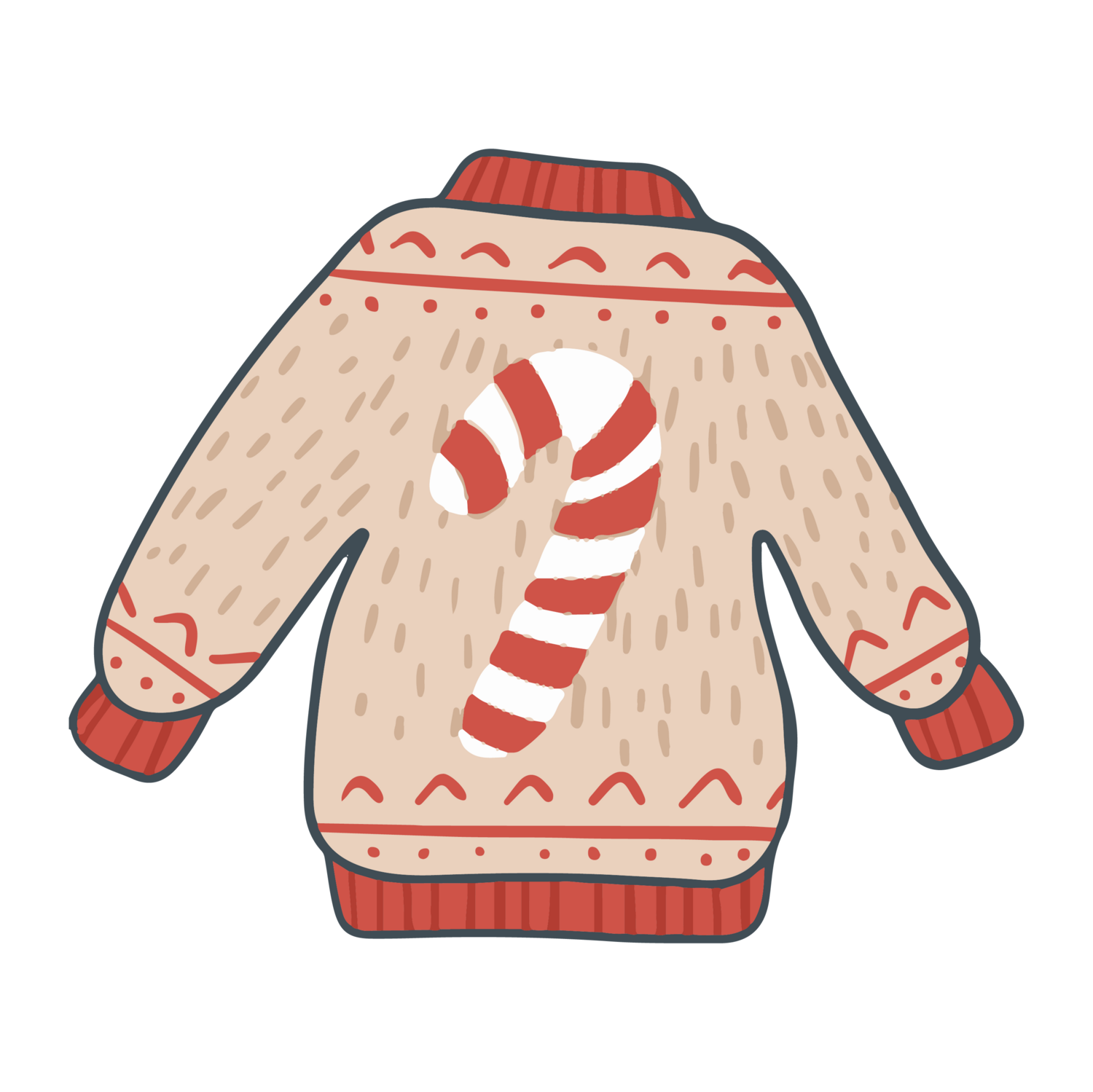 Ugly Sweater Decorate at Home Cookie Kit - Four (4) Cookies