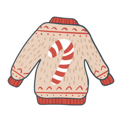 Ugly Sweater Decorate at Home Cookie Kit - Four (4) Cookies