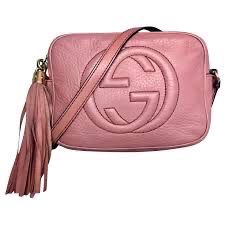 Gucci Pink Soho Disco Crossbody Bag Leather Small