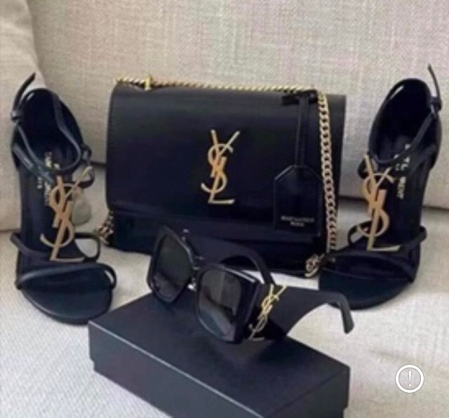 YSL Purse, YSL Heels, YSL Sunglasses