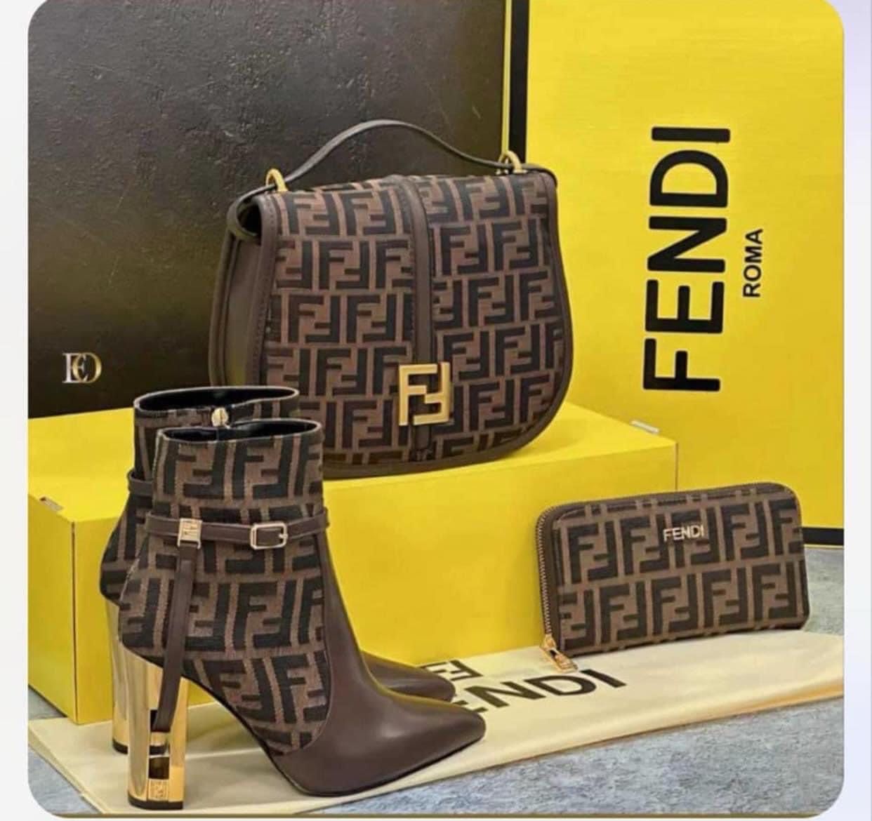 Fendi Boots, Purse and Wallet Set