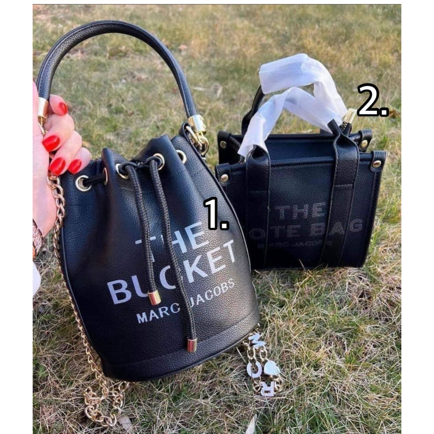 Black Tote Bag Or Black Marc Jacobs The Bucket Bag