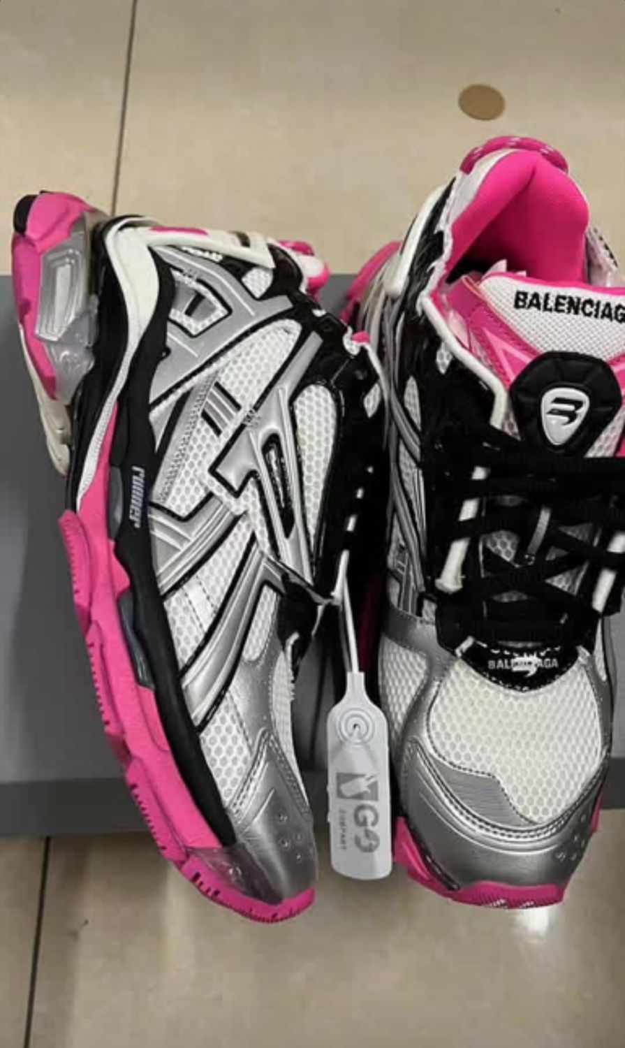 Balenciaga runners Silver &amp; Pink