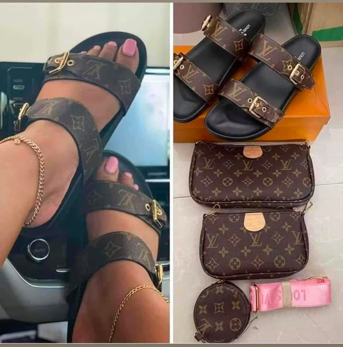 Louis Vuitton Sandals With Bags