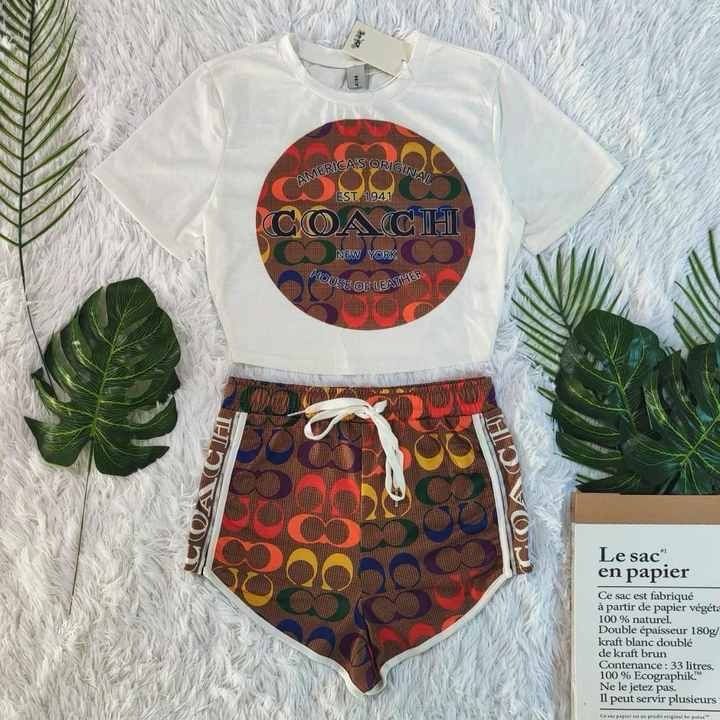 Multi-colored Coach Two Piece Outfit Only