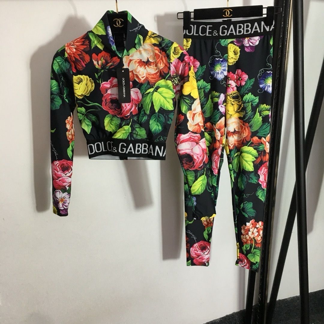 Flowers Dolce and Gabanna Two Piece Set