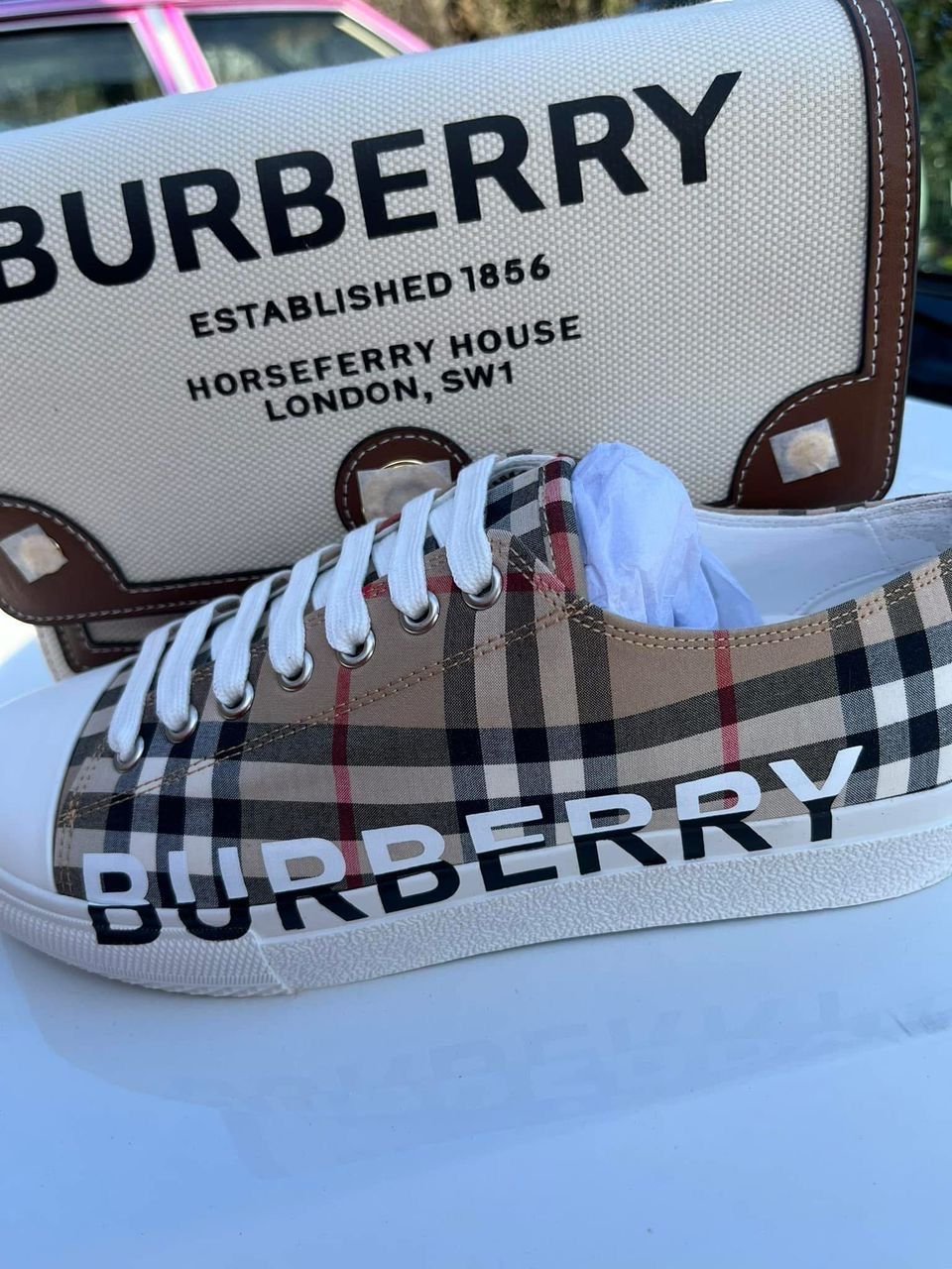 Burberry Sneakers &amp; Burberry Handbag