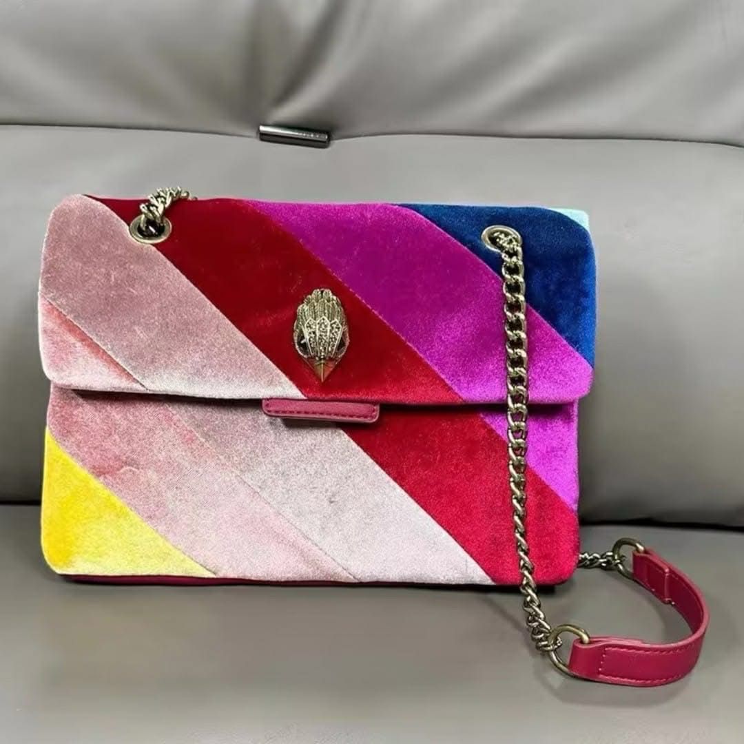 Kurt Geiger Suede Rainbow Handbag
