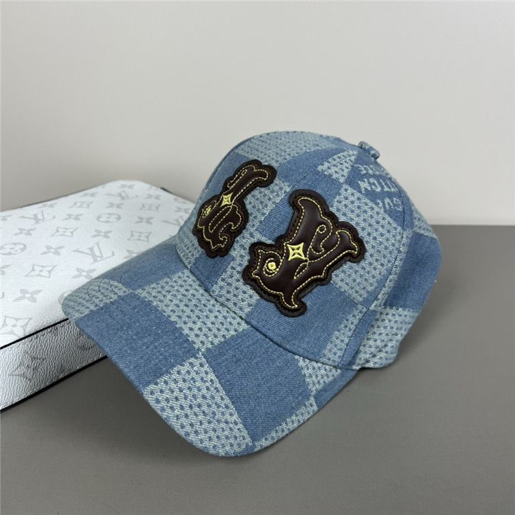 Dark Blue Denim LV Hat