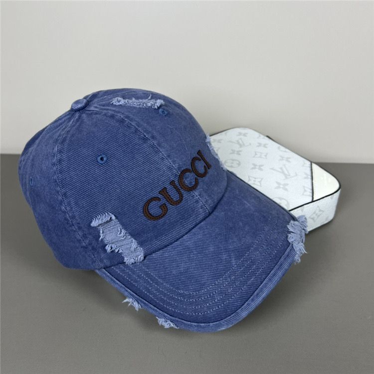 Blue Denim Gucci Hat