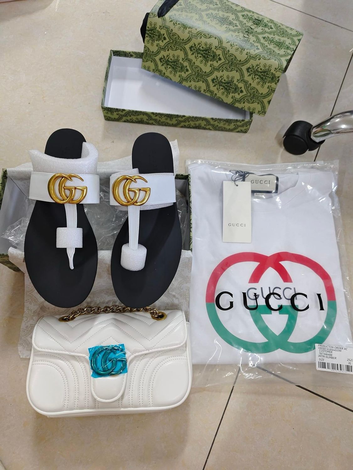 White Gucci Set
