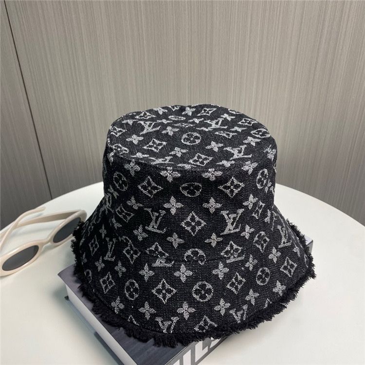 Black LV Bucket Hat