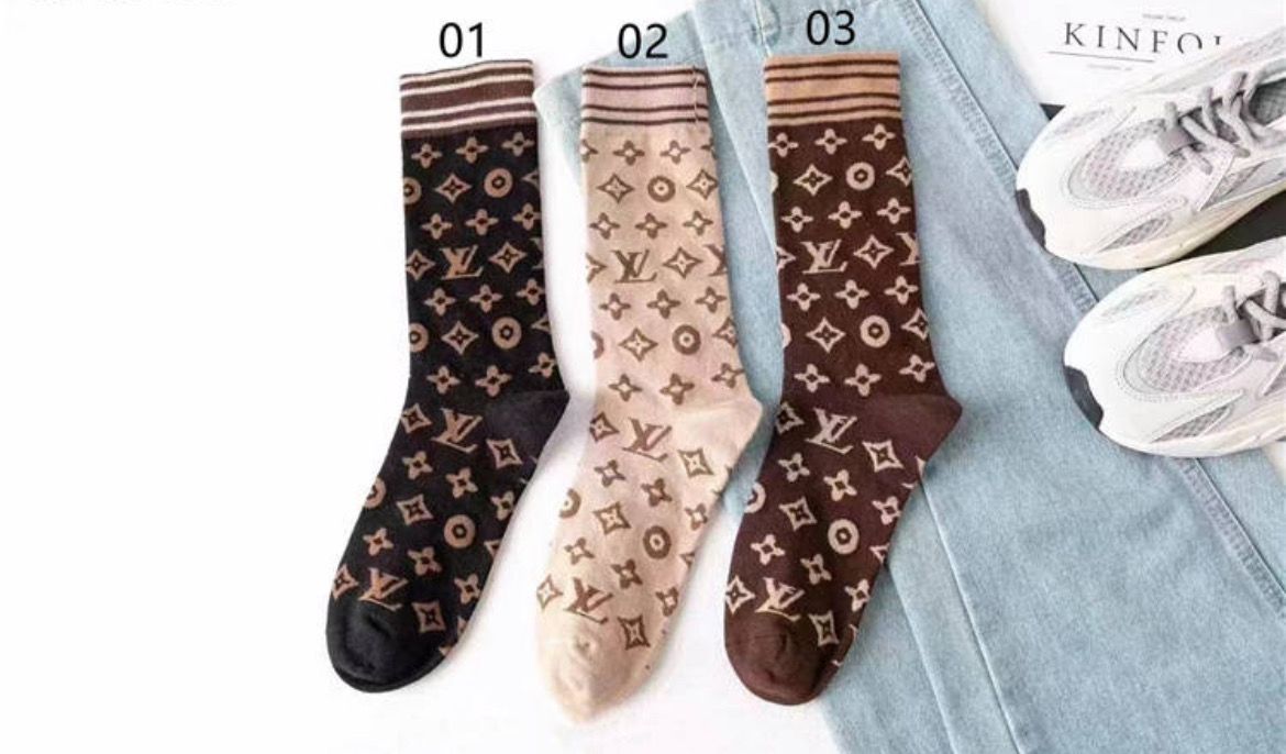 LV Brown Socks