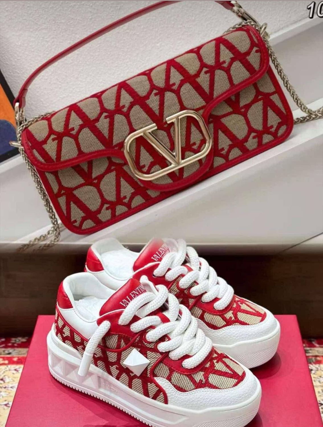 Red Valentino Purse $100 Sneakers $280