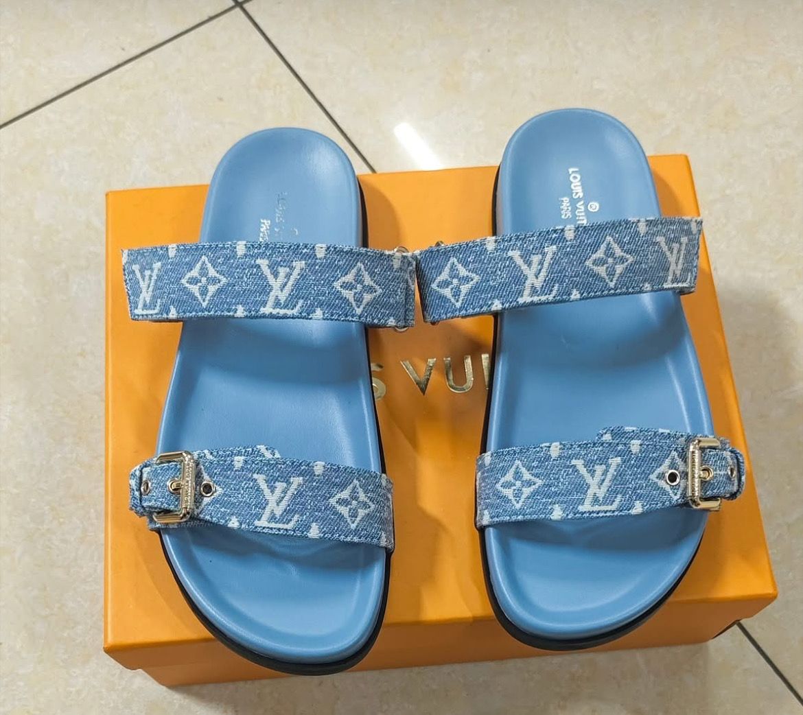 Light Blue Denim LV sandals