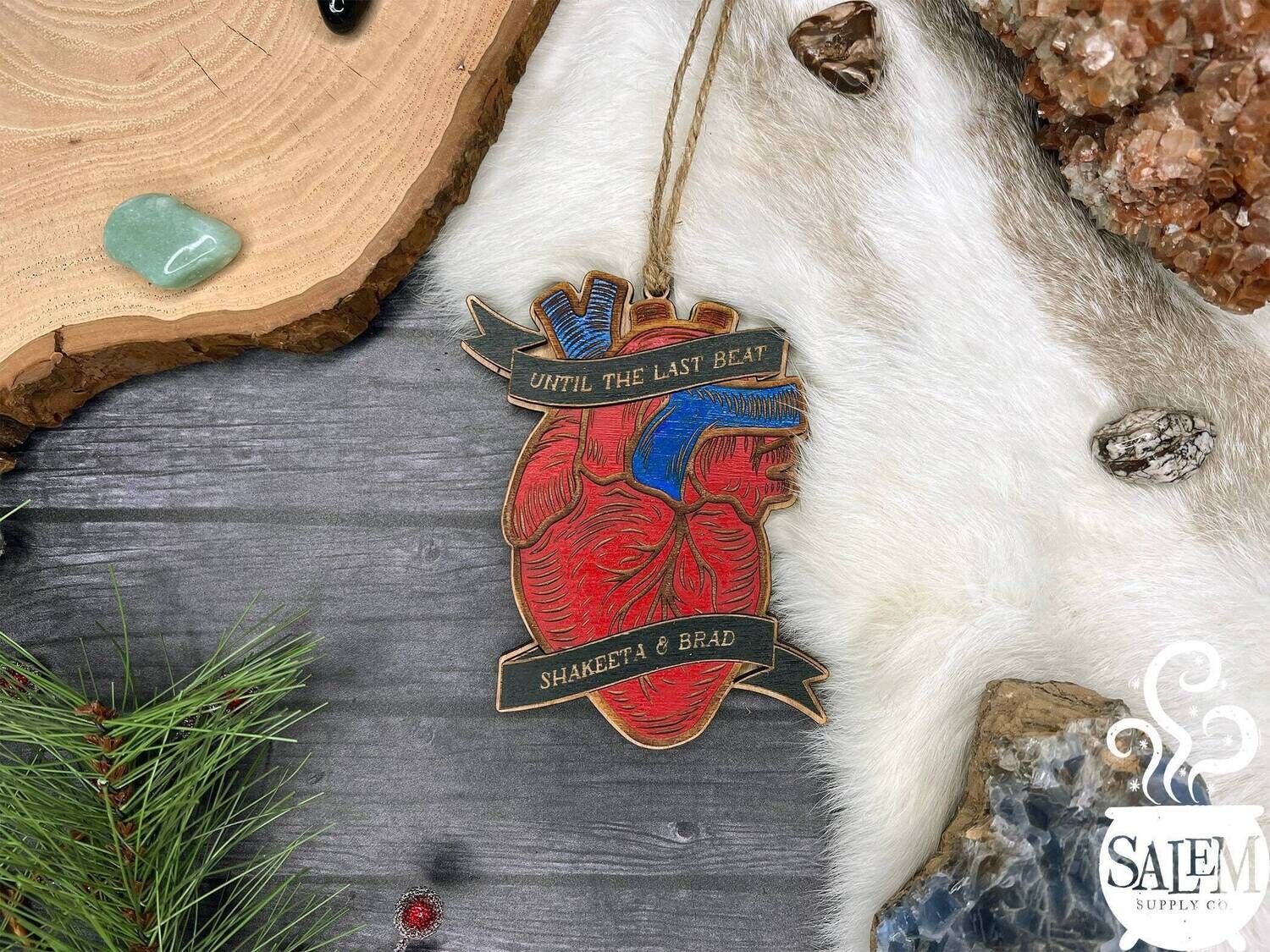 Anatomical Heart Personalized Christmas Ornament