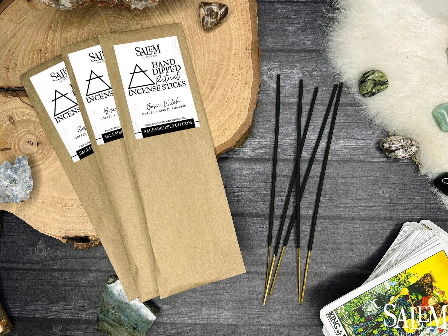 BASIC WITCH Hand Dipped Ritual Incense Sticks