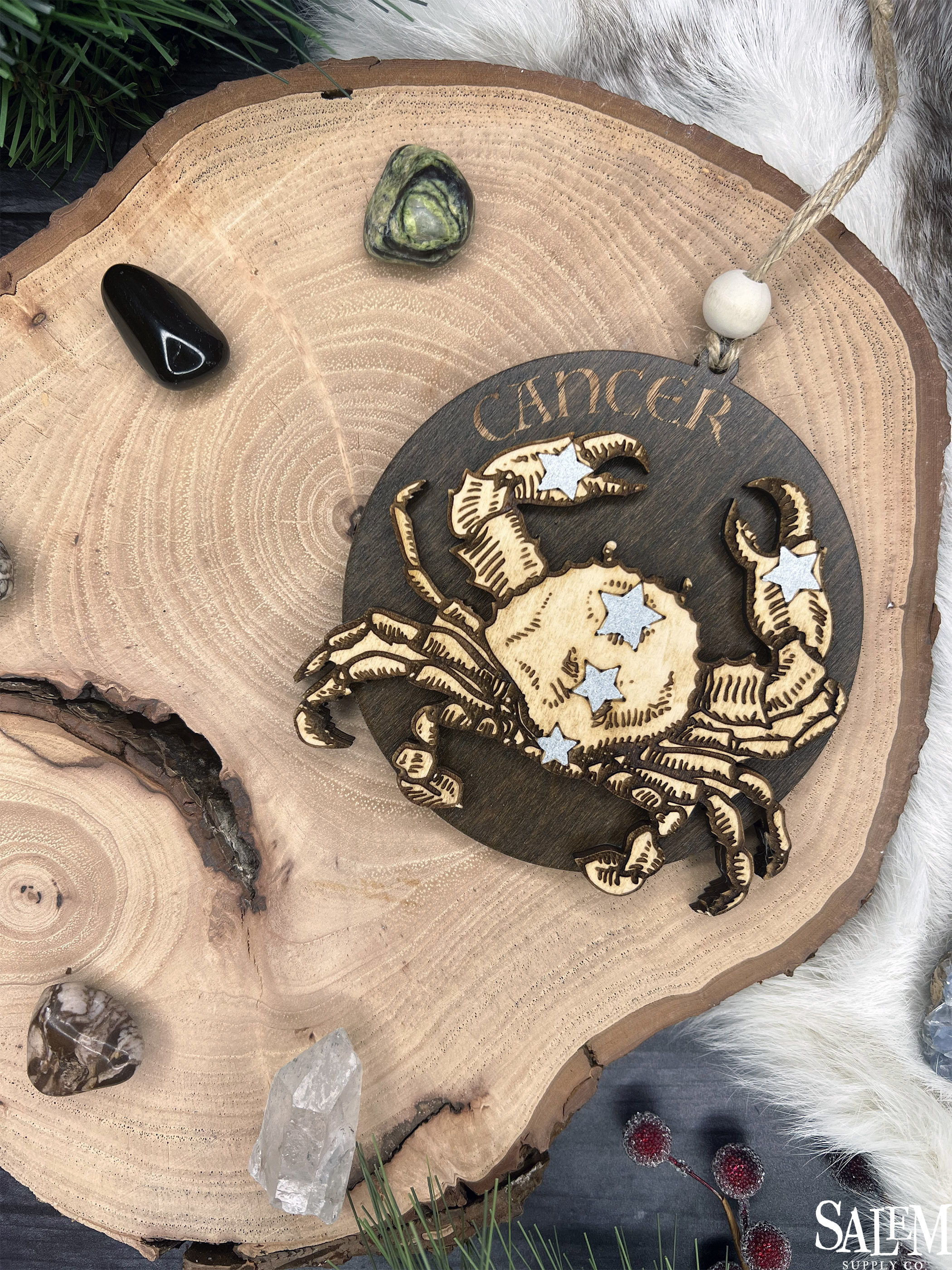 Cancer Zodiac Personalized Christmas Ornament