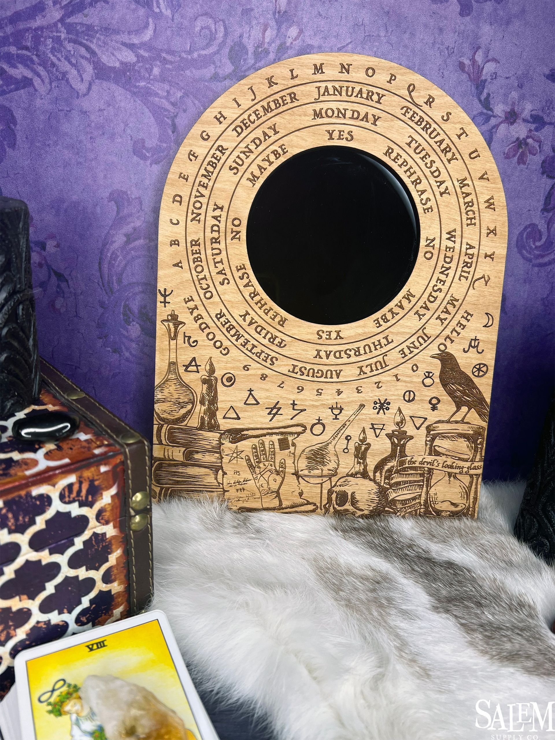 Alchemical Scrying Mirror Pendulum Board