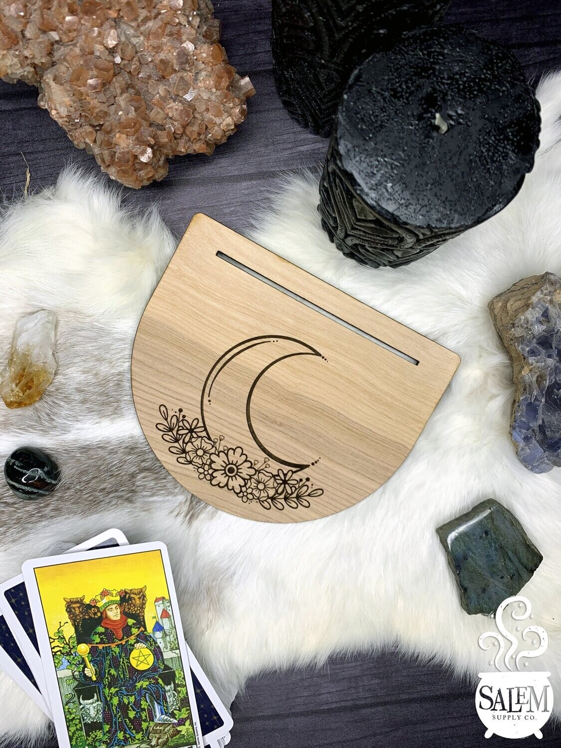 Crescent Moon Tarot Card Stand