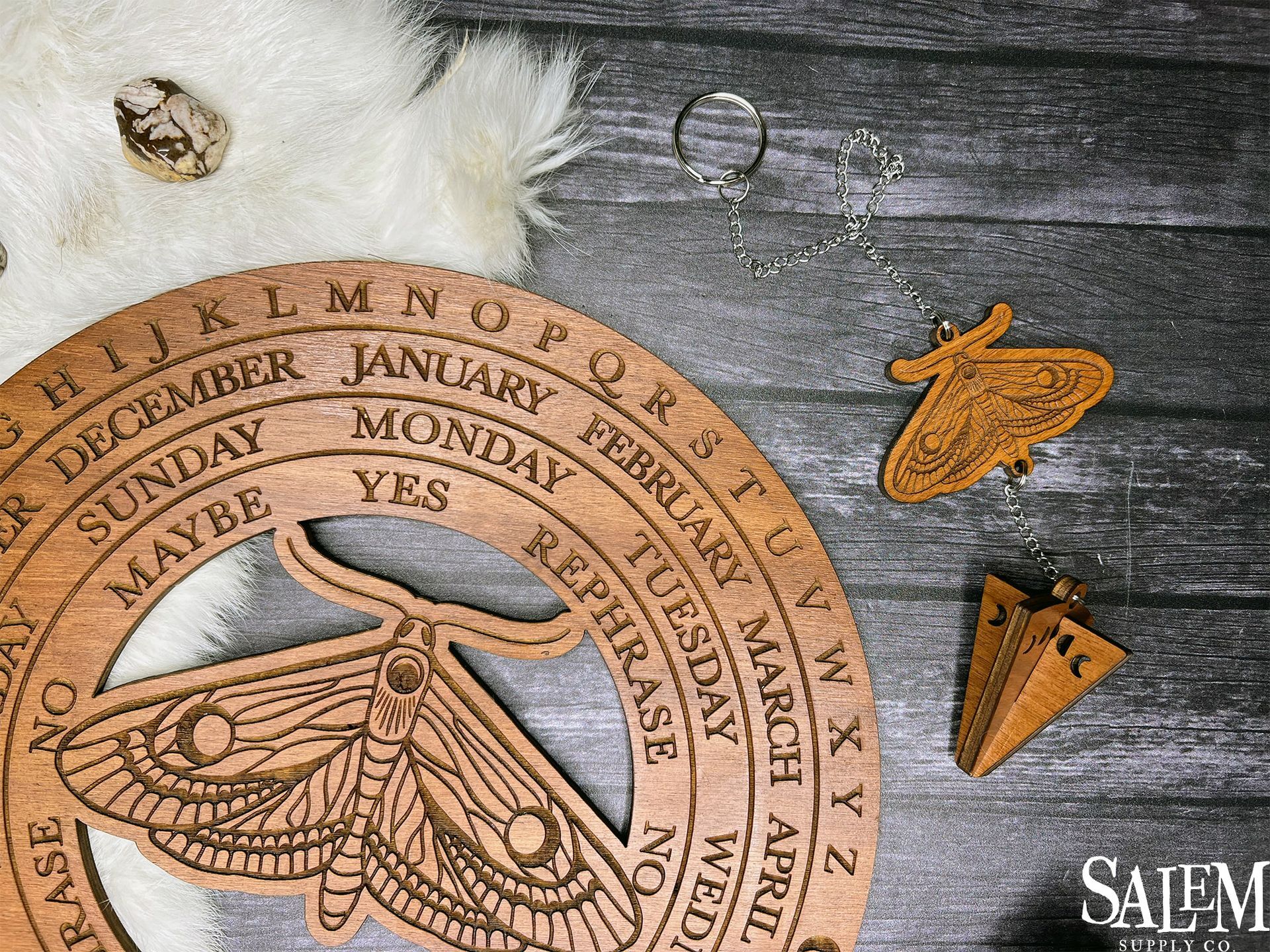 Luna Moth Wood Pendulum Board